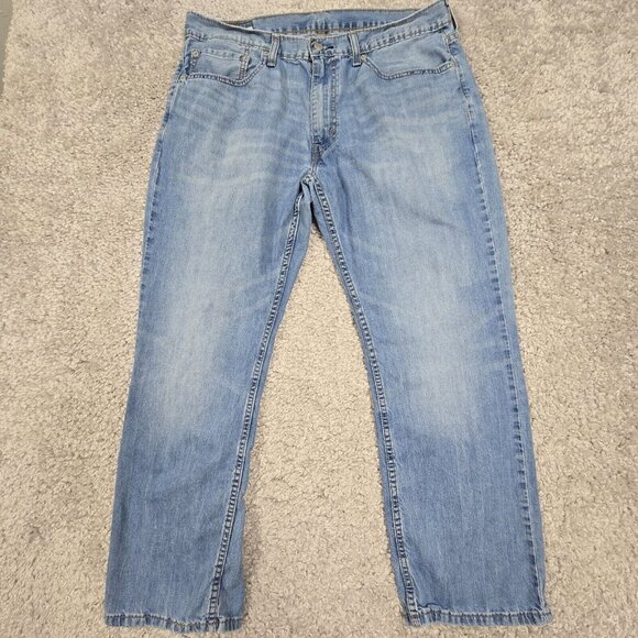 Levis 559 Jeans Men‎ 36x30 (Fits 35x29) Blue Relaxed Straight Fit Light Wash - Picture 1 of 13